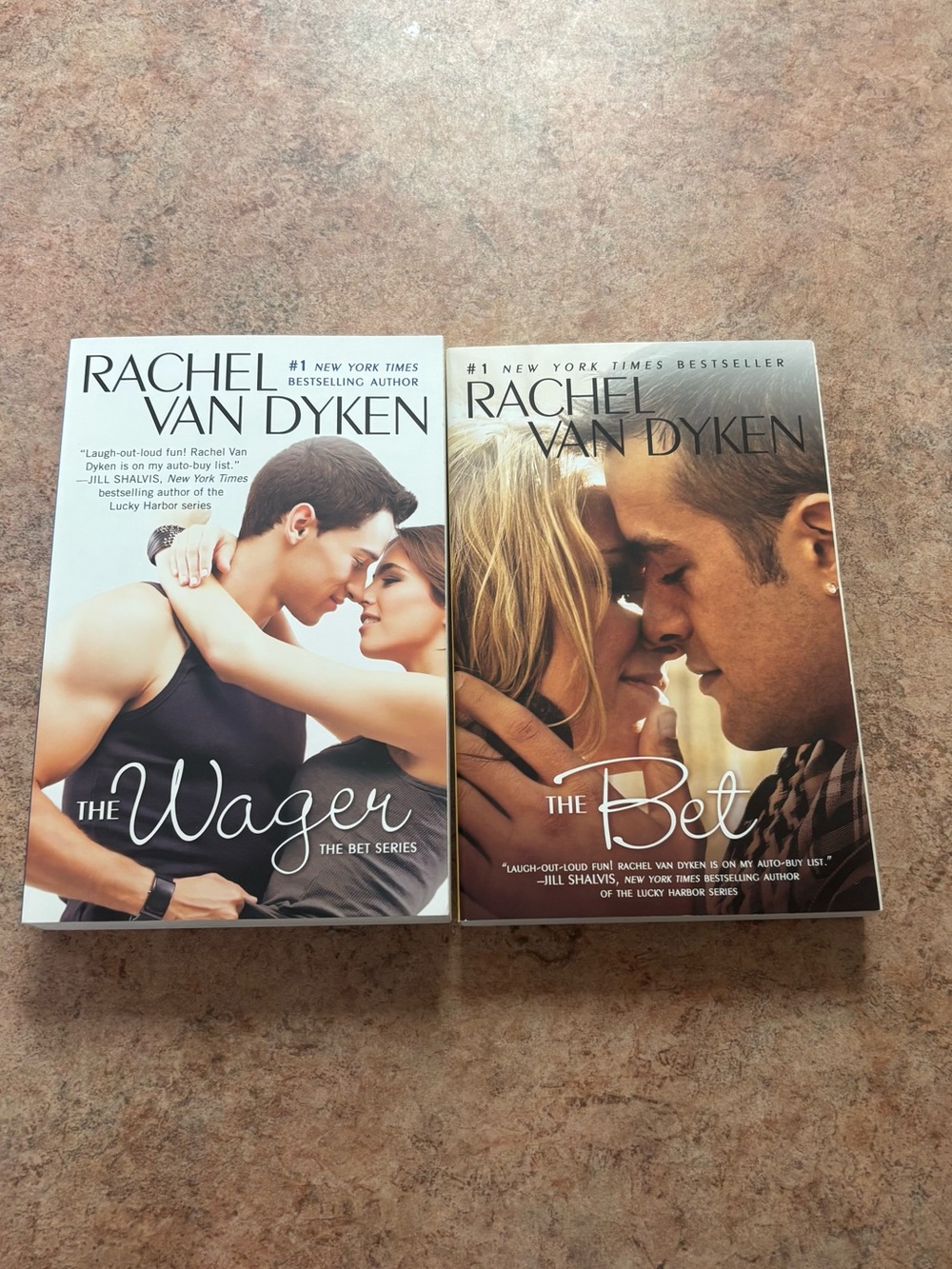 Rachel Van Dyken Paperback Romance Set - the bet - the wager